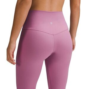 Lululemon Align Ribbed High-Rise
Pant 25” Velvet Dust Hidden Waistband Size 6